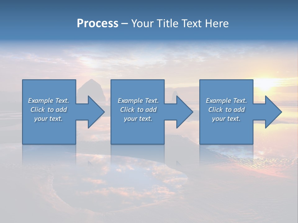 A Beautiful Sunset Over The Ocean With Rocks In The Background PowerPoint Template