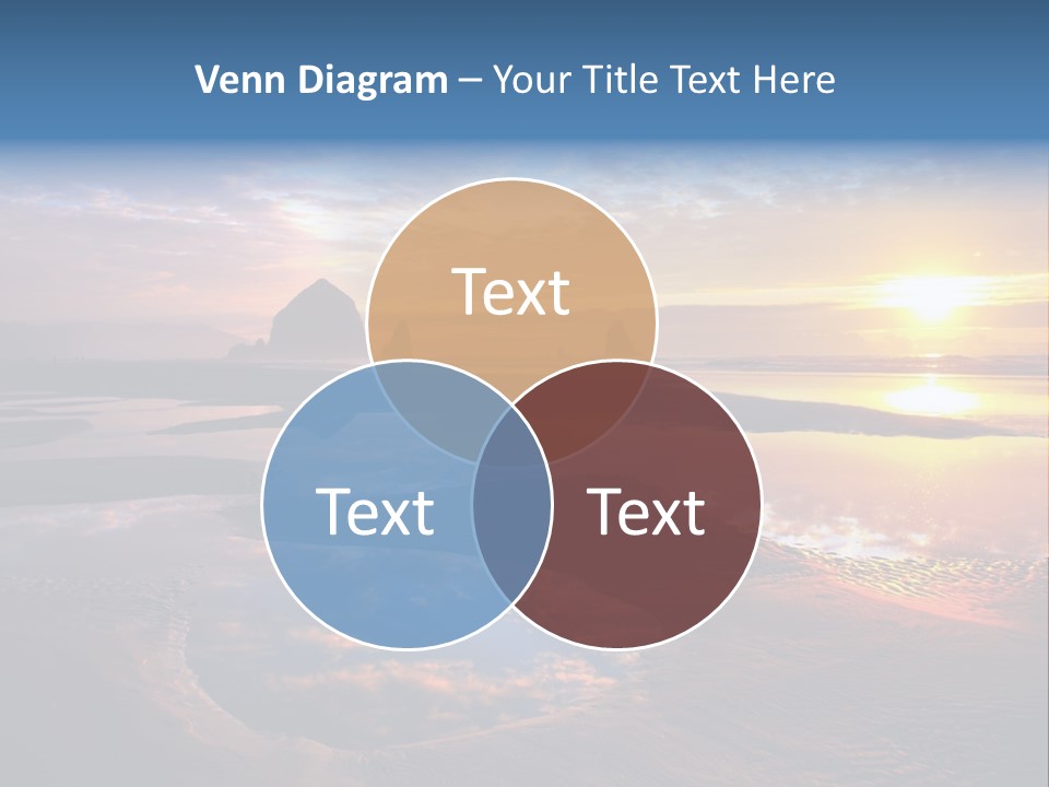 A Beautiful Sunset Over The Ocean With Rocks In The Background PowerPoint Template