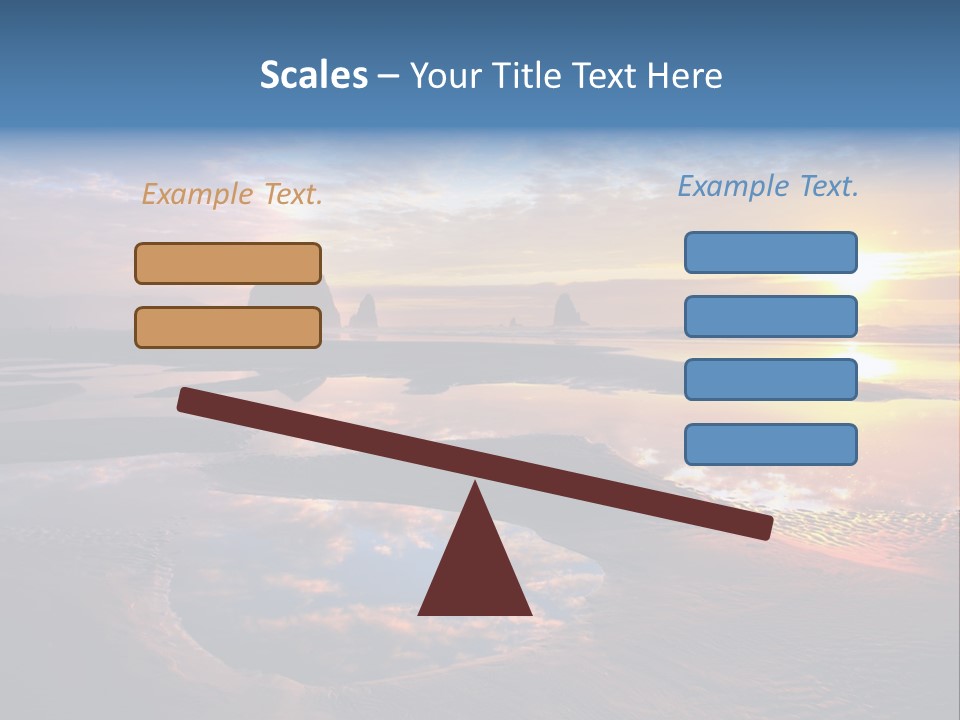 A Beautiful Sunset Over The Ocean With Rocks In The Background PowerPoint Template