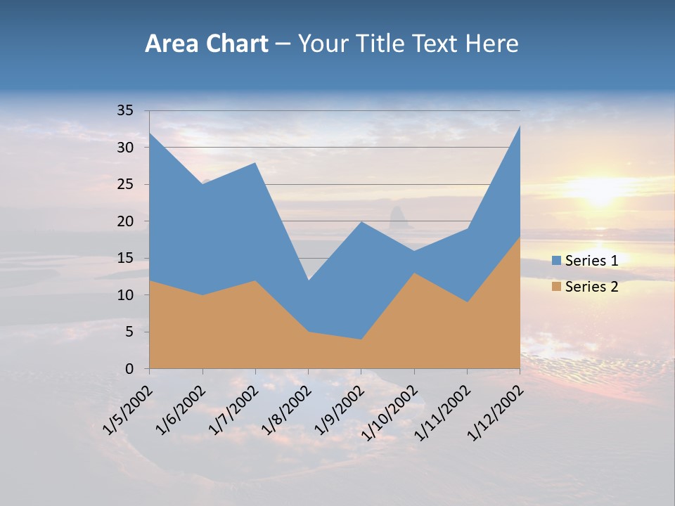 A Beautiful Sunset Over The Ocean With Rocks In The Background PowerPoint Template
