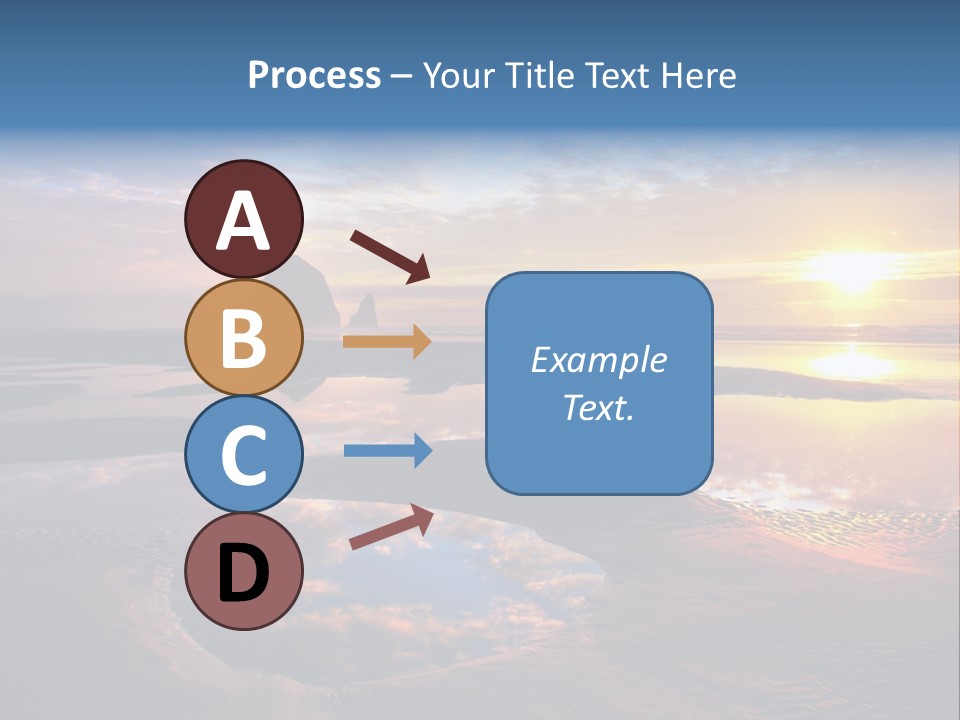 A Beautiful Sunset Over The Ocean With Rocks In The Background PowerPoint Template