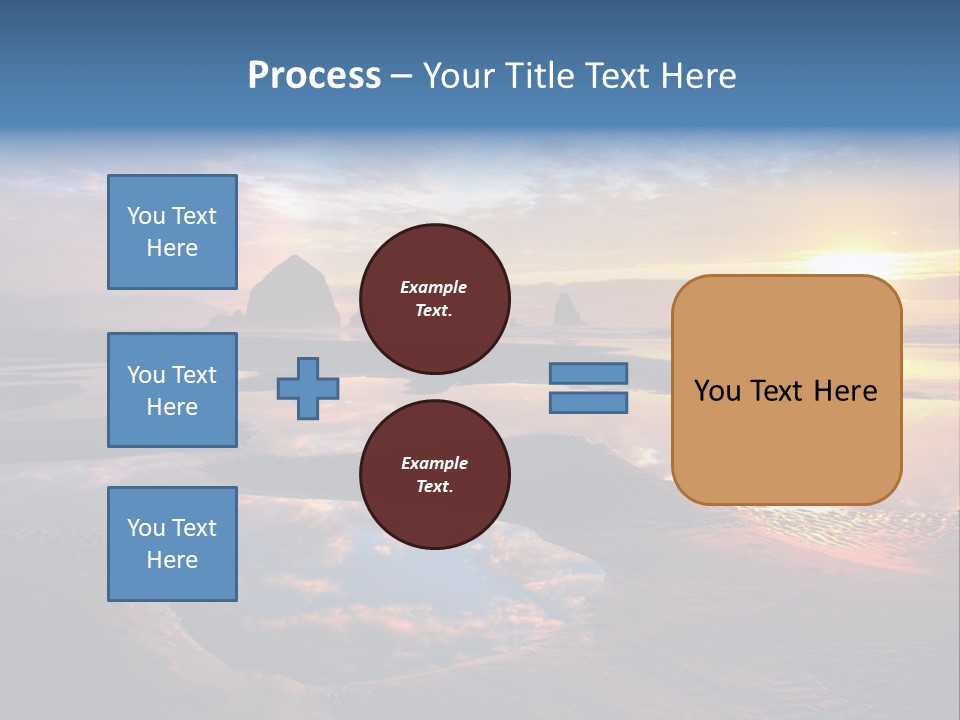 A Beautiful Sunset Over The Ocean With Rocks In The Background PowerPoint Template