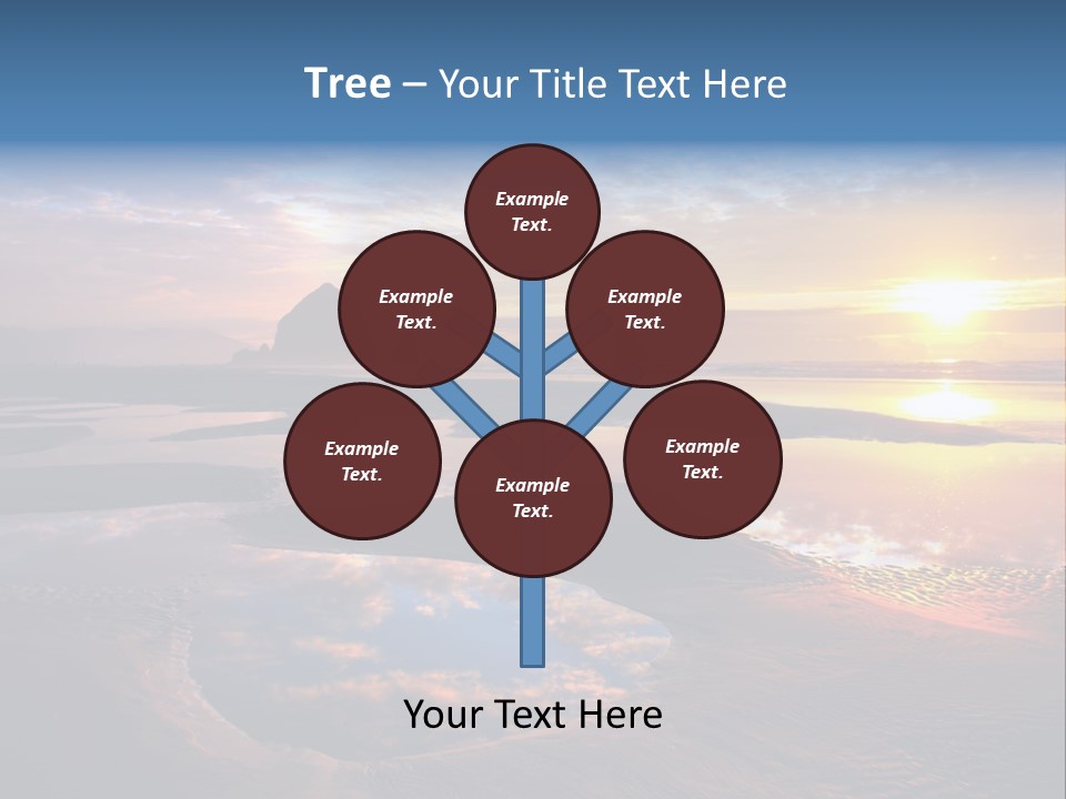 A Beautiful Sunset Over The Ocean With Rocks In The Background PowerPoint Template