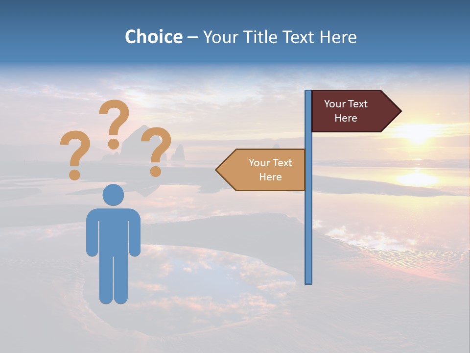 A Beautiful Sunset Over The Ocean With Rocks In The Background PowerPoint Template