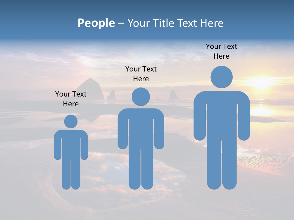 A Beautiful Sunset Over The Ocean With Rocks In The Background PowerPoint Template