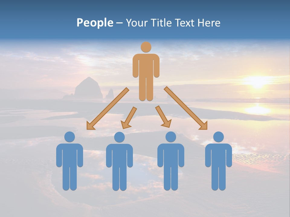 A Beautiful Sunset Over The Ocean With Rocks In The Background PowerPoint Template