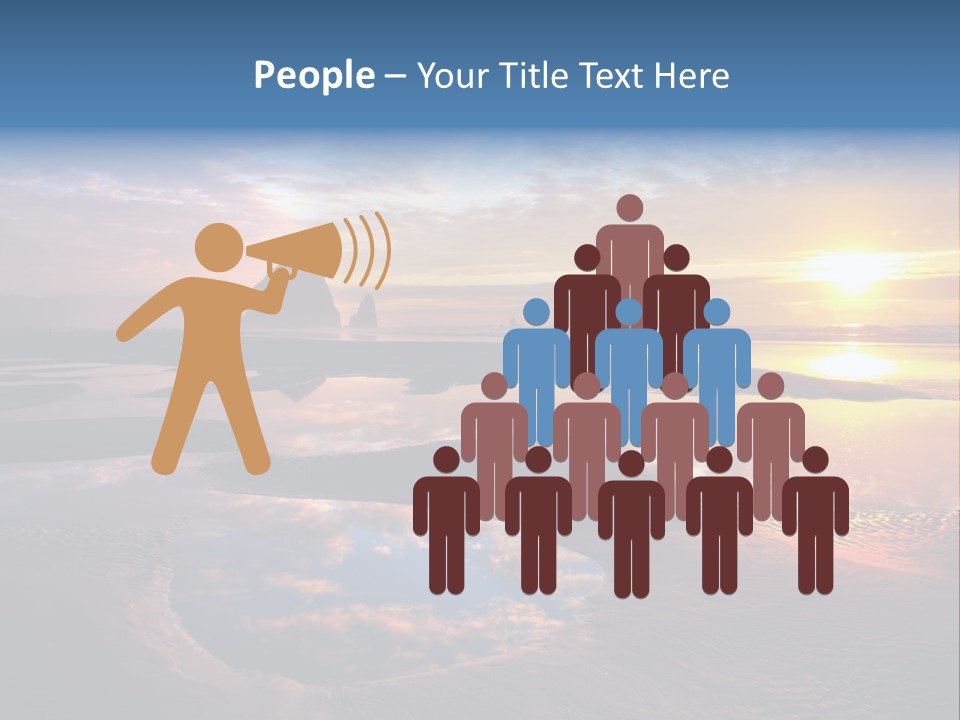 A Beautiful Sunset Over The Ocean With Rocks In The Background PowerPoint Template