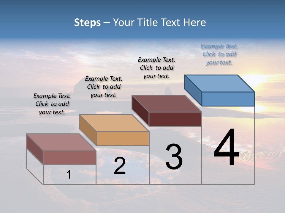 A Beautiful Sunset Over The Ocean With Rocks In The Background PowerPoint Template