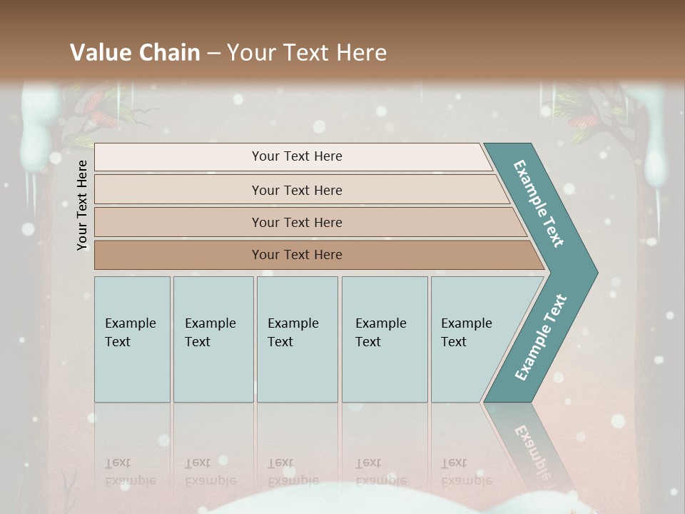 A Picture Of A Fox In The Snow PowerPoint Template