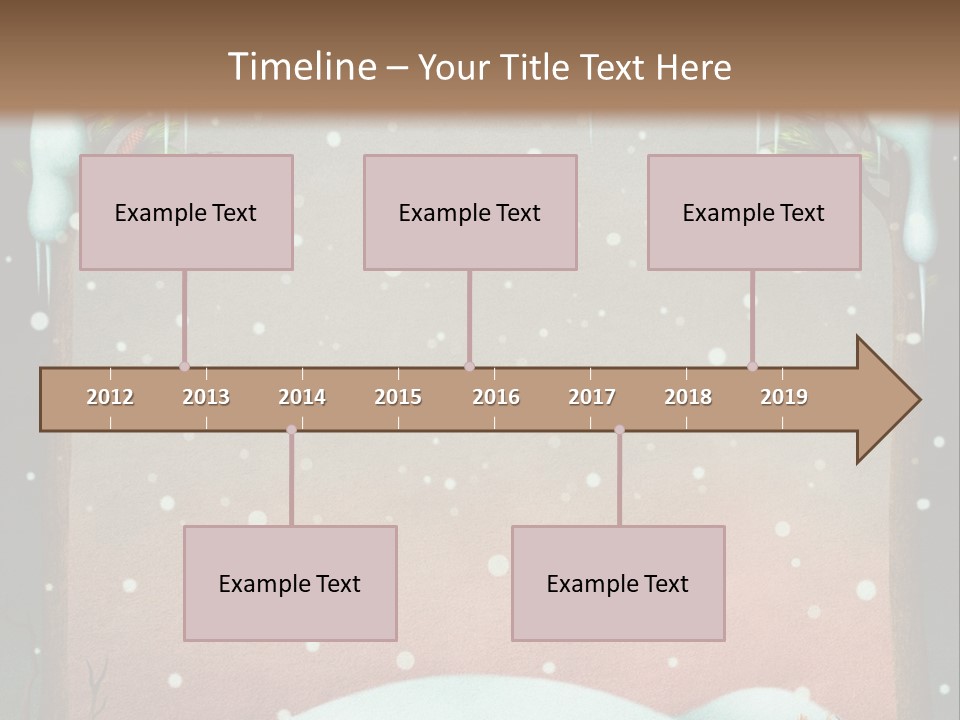A Picture Of A Fox In The Snow PowerPoint Template