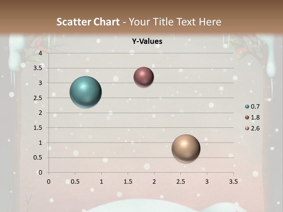 A Picture Of A Fox In The Snow PowerPoint Template