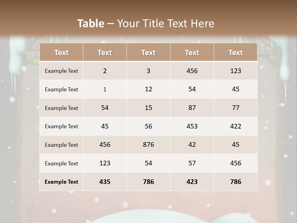 A Picture Of A Fox In The Snow PowerPoint Template