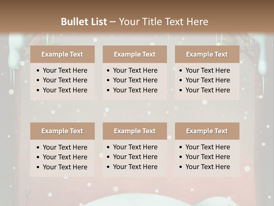 A Picture Of A Fox In The Snow PowerPoint Template