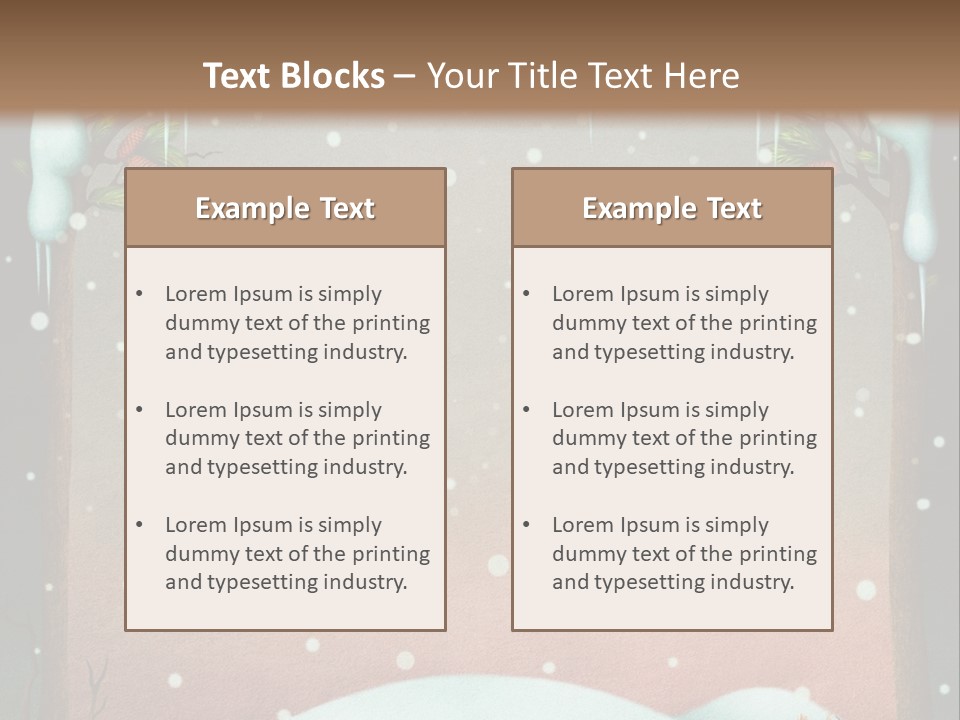 A Picture Of A Fox In The Snow PowerPoint Template