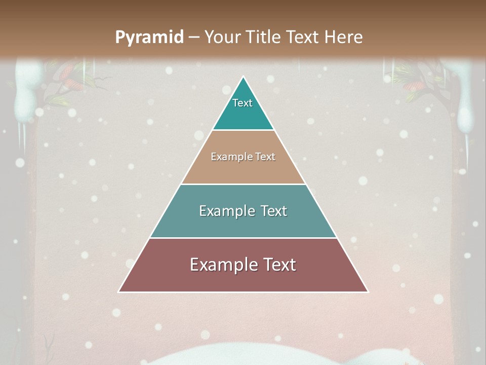 A Picture Of A Fox In The Snow PowerPoint Template