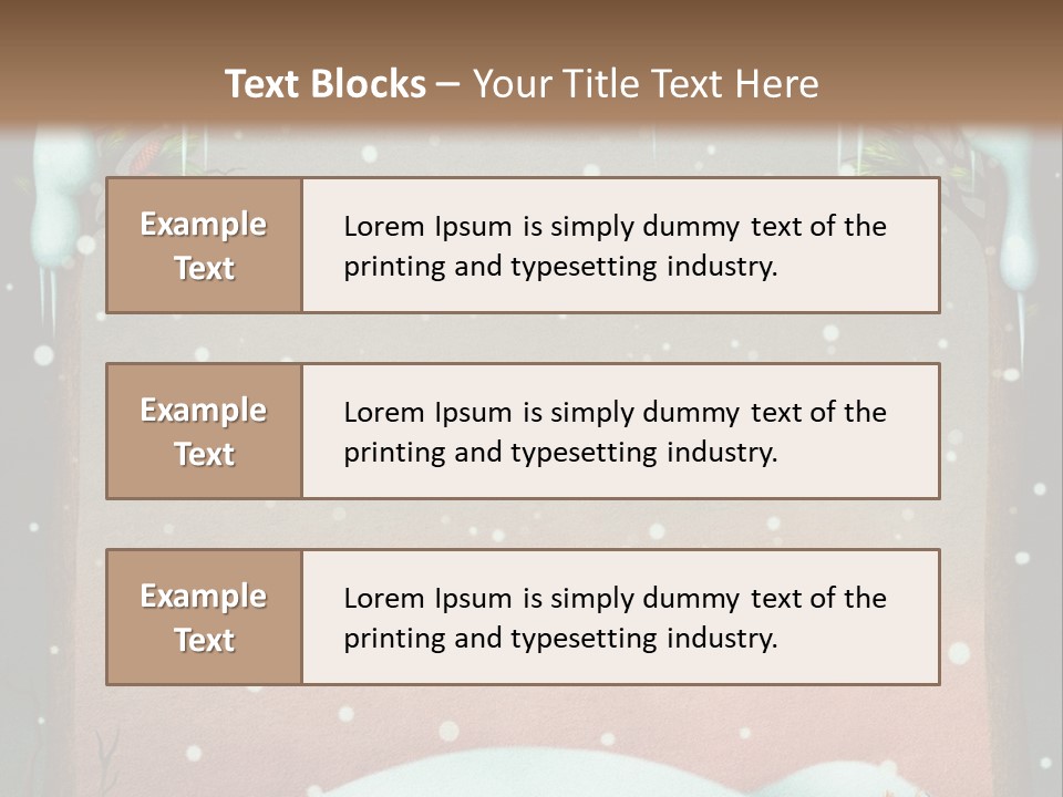 A Picture Of A Fox In The Snow PowerPoint Template