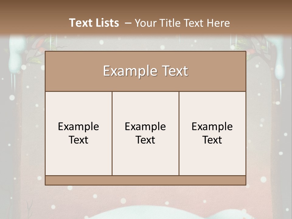 A Picture Of A Fox In The Snow PowerPoint Template