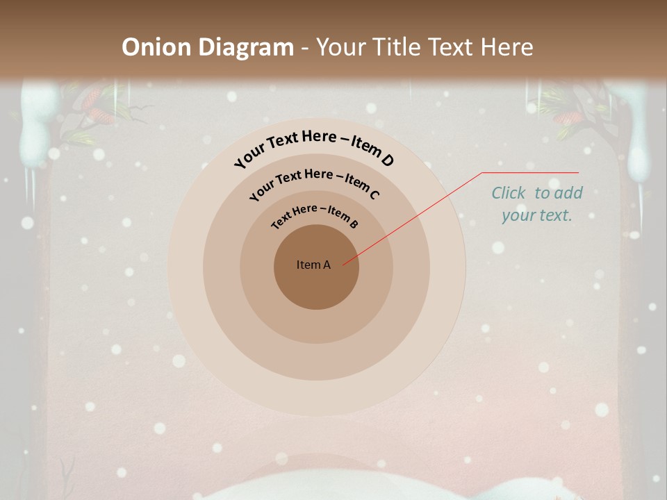 A Picture Of A Fox In The Snow PowerPoint Template