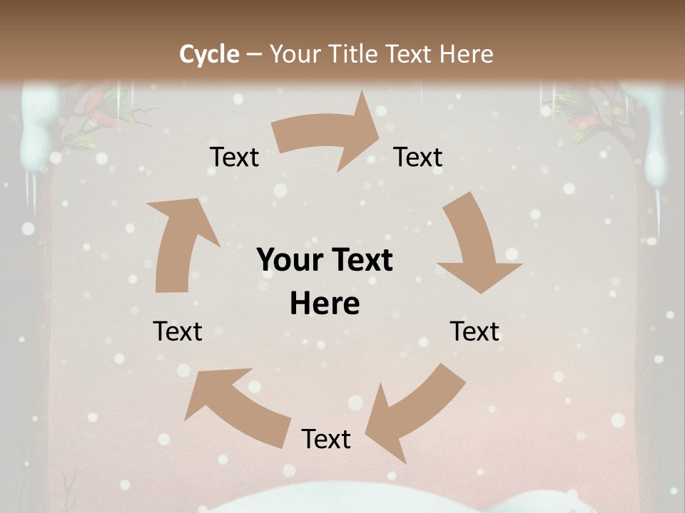 A Picture Of A Fox In The Snow PowerPoint Template