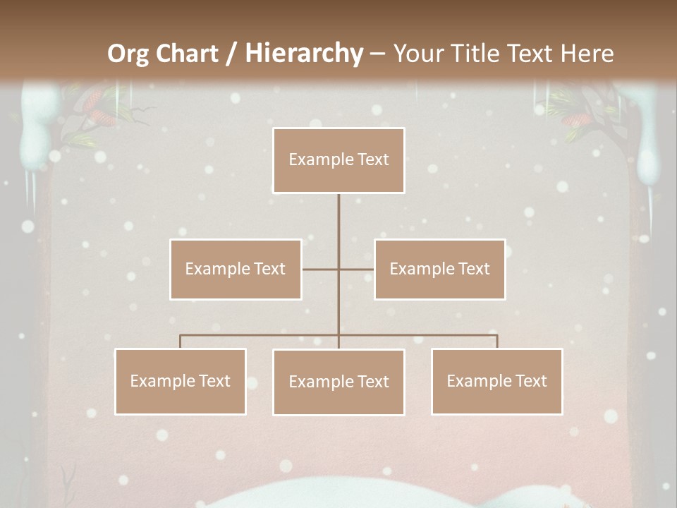 A Picture Of A Fox In The Snow PowerPoint Template