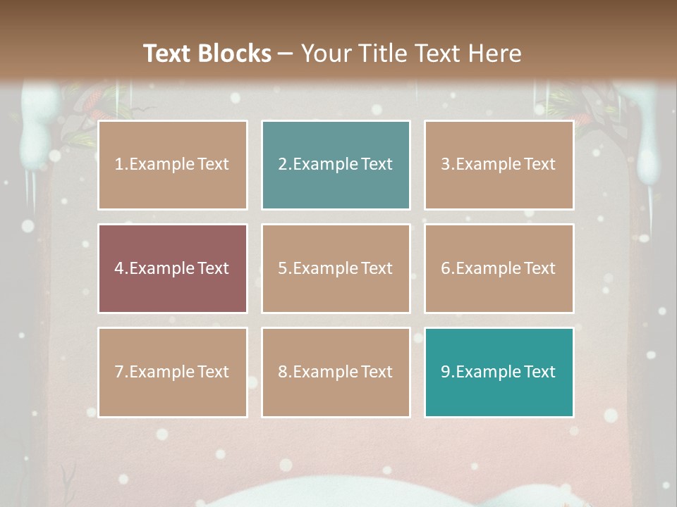 A Picture Of A Fox In The Snow PowerPoint Template