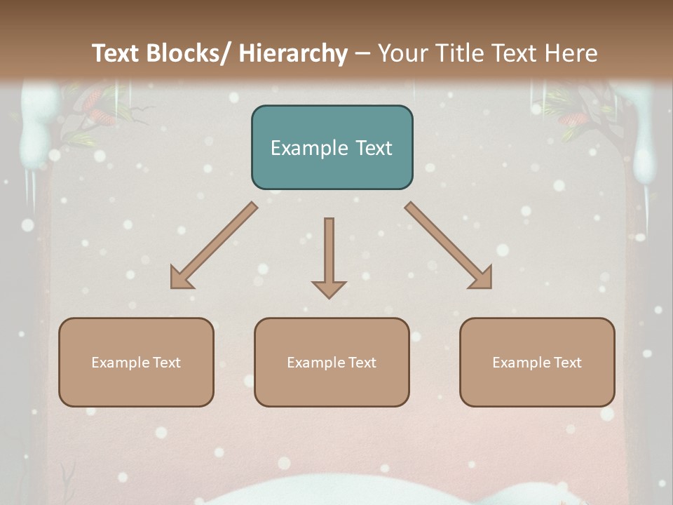 A Picture Of A Fox In The Snow PowerPoint Template