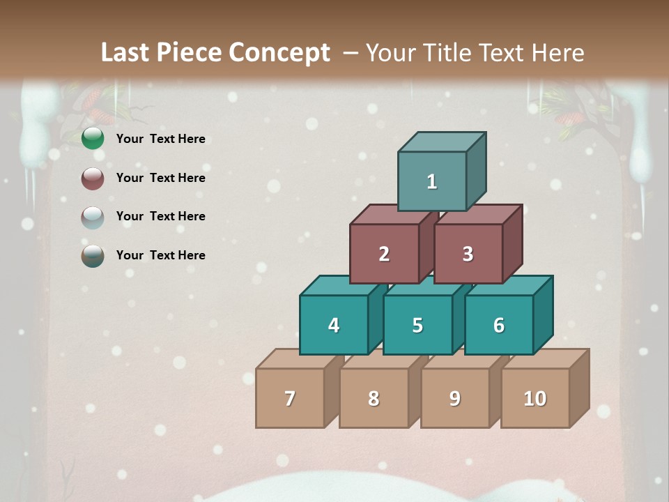 A Picture Of A Fox In The Snow PowerPoint Template