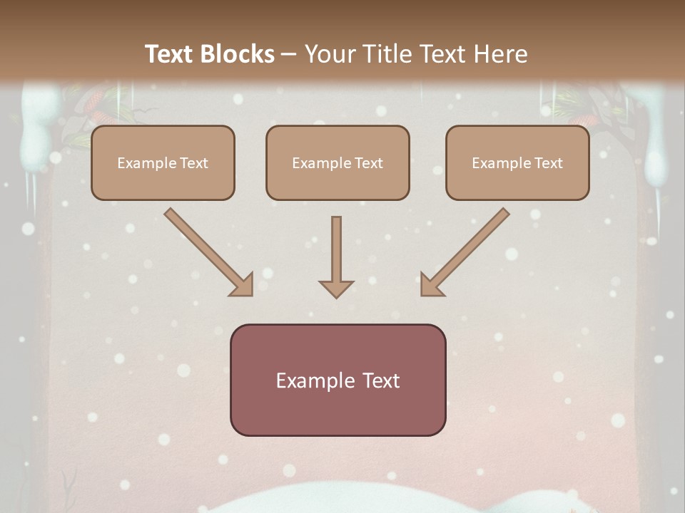 A Picture Of A Fox In The Snow PowerPoint Template