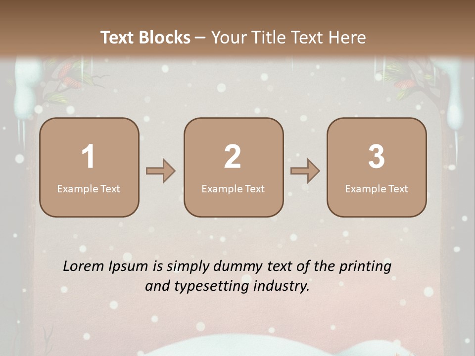 A Picture Of A Fox In The Snow PowerPoint Template