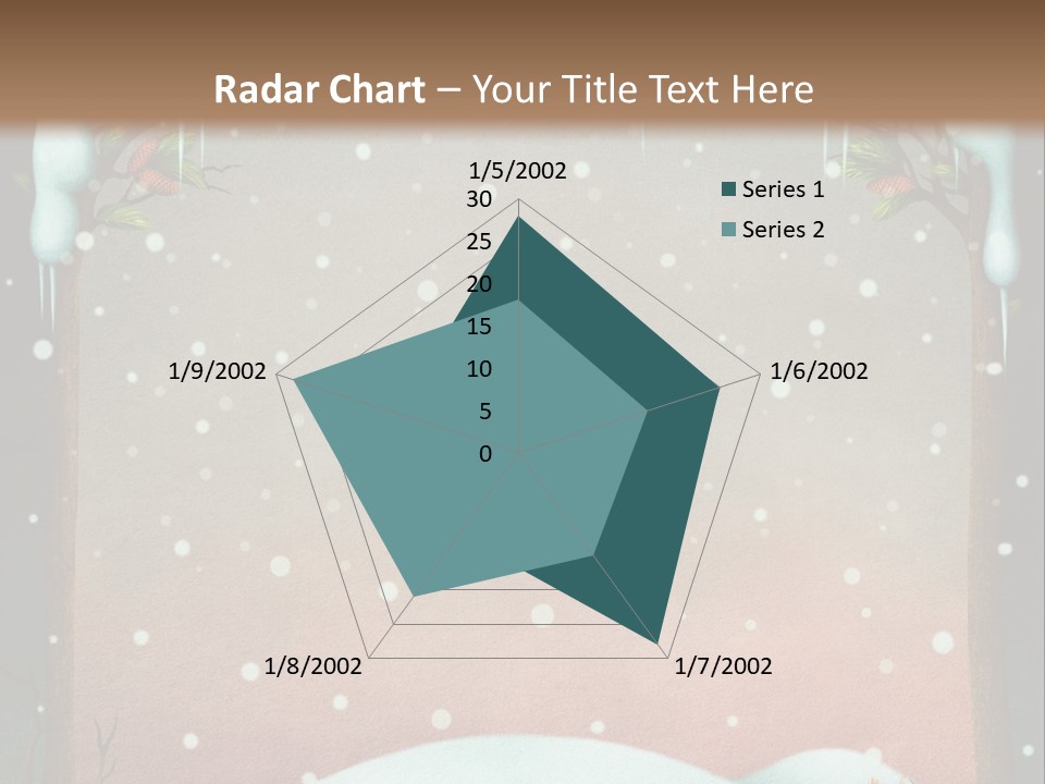 A Picture Of A Fox In The Snow PowerPoint Template