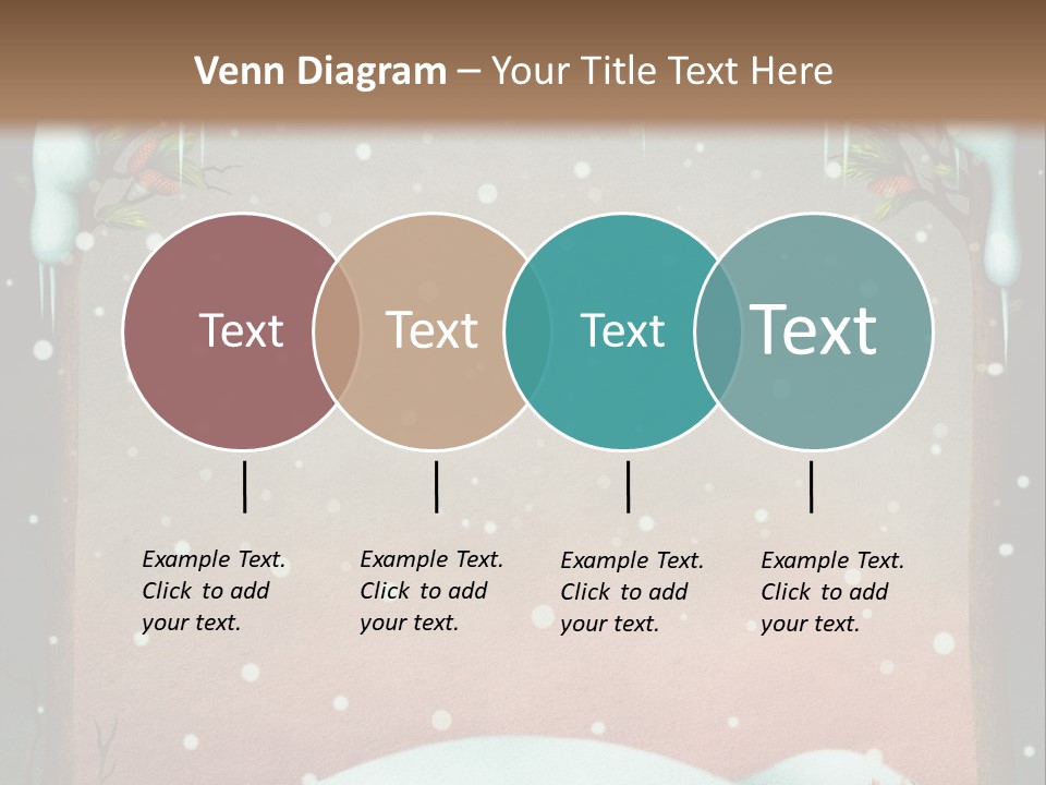 A Picture Of A Fox In The Snow PowerPoint Template