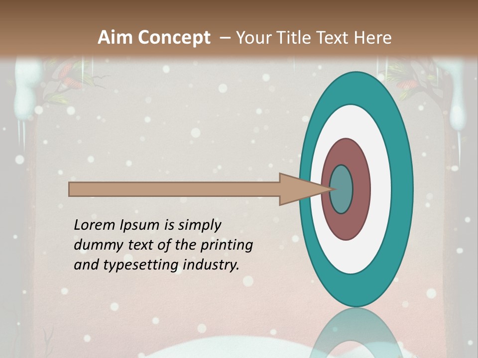 A Picture Of A Fox In The Snow PowerPoint Template