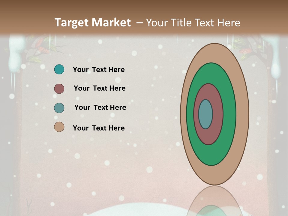 A Picture Of A Fox In The Snow PowerPoint Template