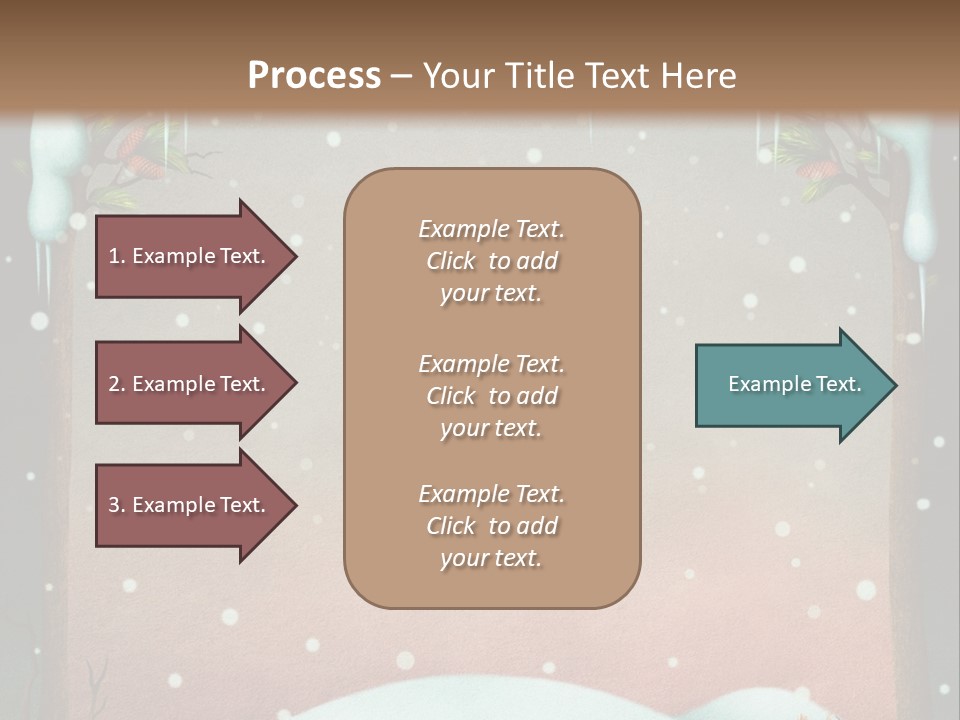 A Picture Of A Fox In The Snow PowerPoint Template
