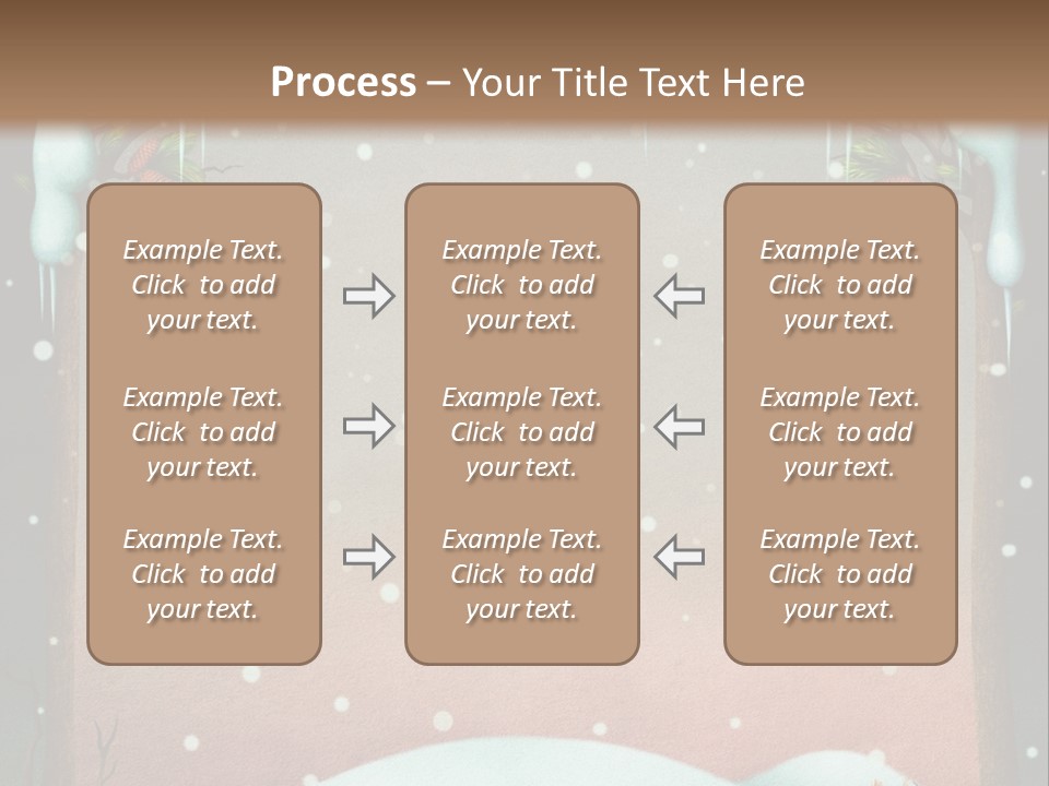 A Picture Of A Fox In The Snow PowerPoint Template