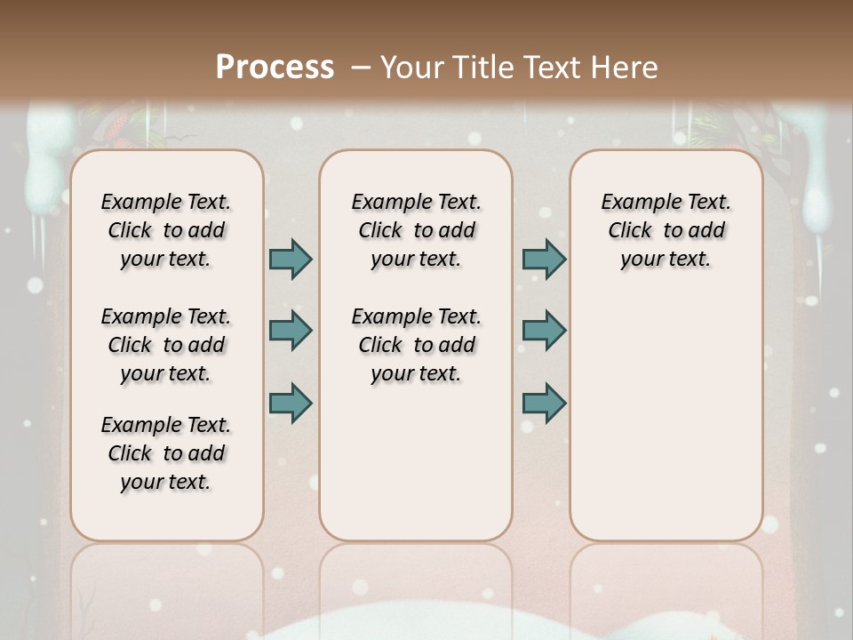 A Picture Of A Fox In The Snow PowerPoint Template