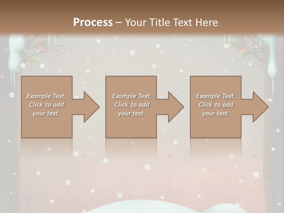 A Picture Of A Fox In The Snow PowerPoint Template