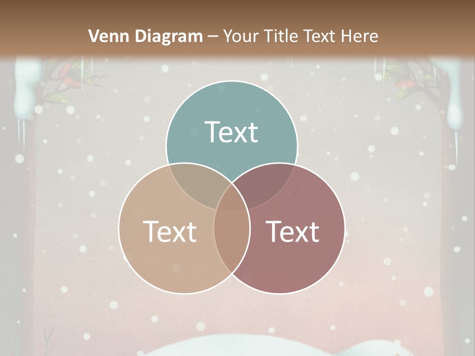 A Picture Of A Fox In The Snow PowerPoint Template