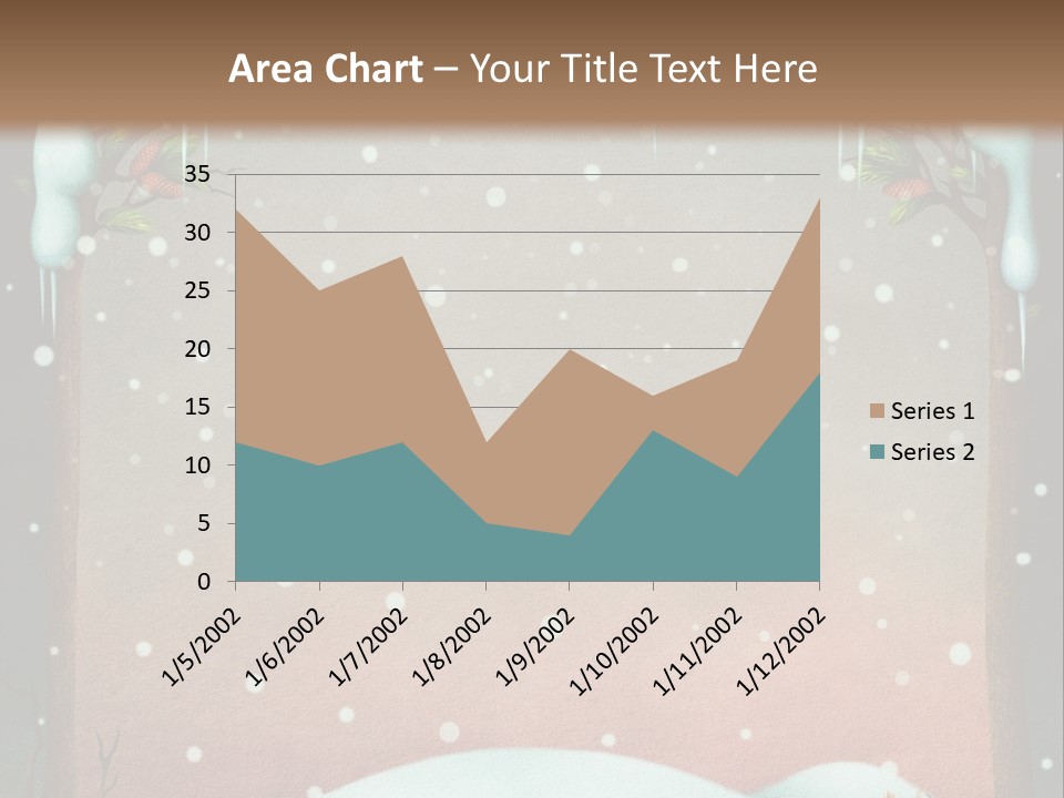 A Picture Of A Fox In The Snow PowerPoint Template