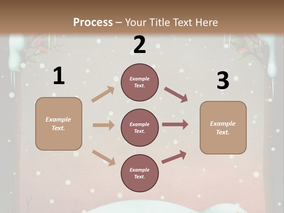 A Picture Of A Fox In The Snow PowerPoint Template