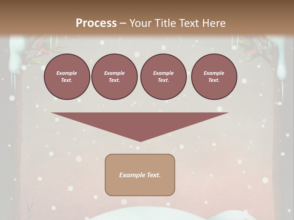 A Picture Of A Fox In The Snow PowerPoint Template