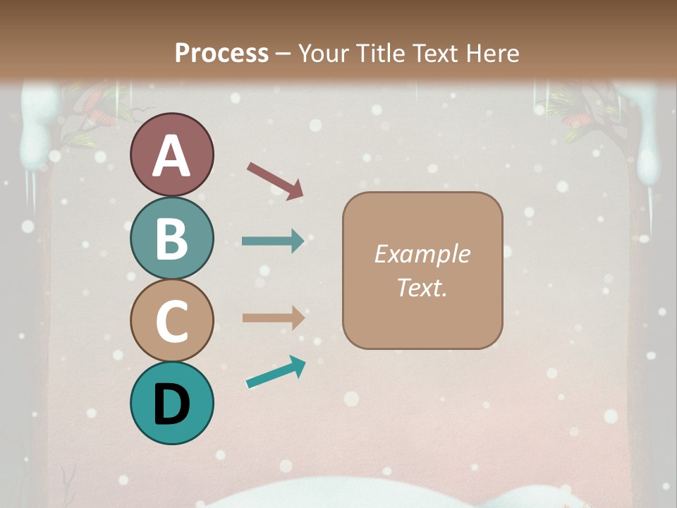 A Picture Of A Fox In The Snow PowerPoint Template