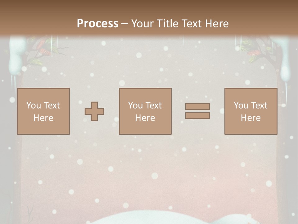 A Picture Of A Fox In The Snow PowerPoint Template