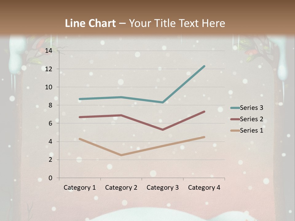 A Picture Of A Fox In The Snow PowerPoint Template