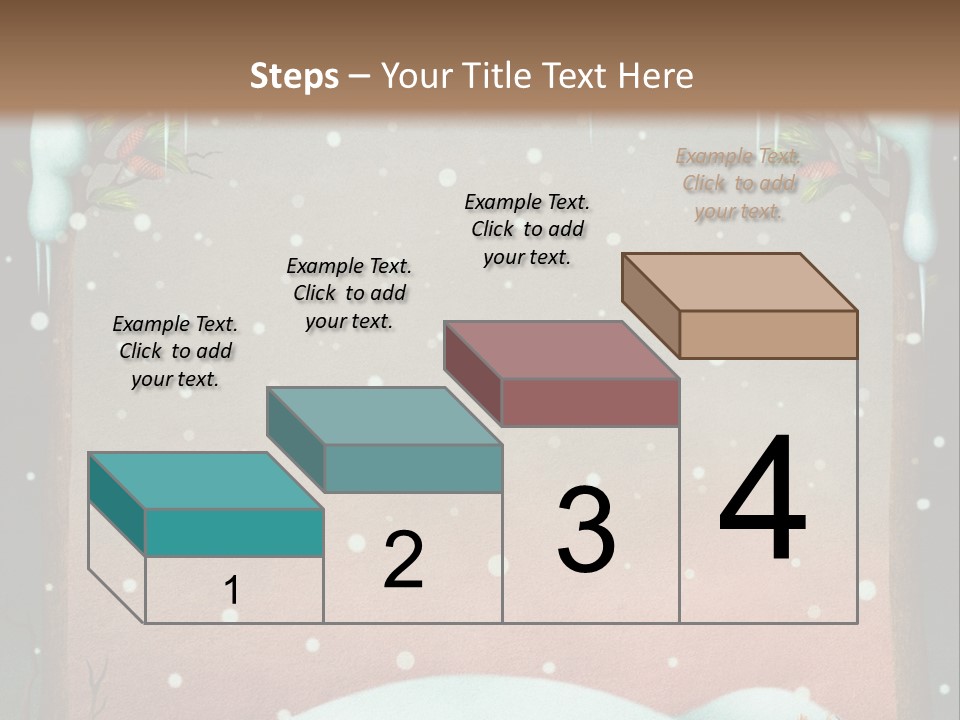 A Picture Of A Fox In The Snow PowerPoint Template