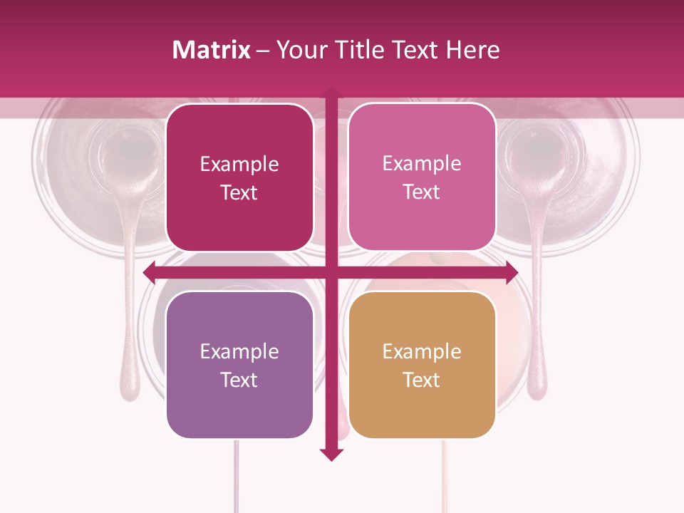 A Group Of Paint Bottles With Dripping Paint On Them PowerPoint Template