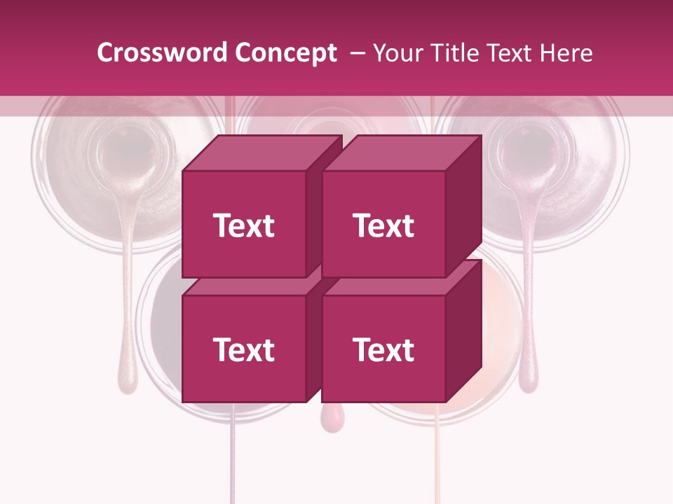 A Group Of Paint Bottles With Dripping Paint On Them PowerPoint Template