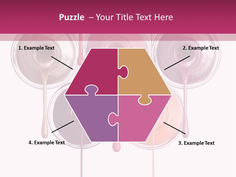 A Group Of Paint Bottles With Dripping Paint On Them PowerPoint Template