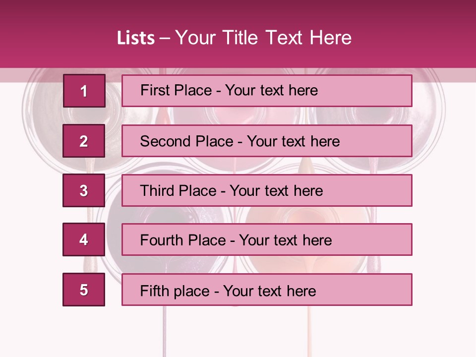 A Group Of Paint Bottles With Dripping Paint On Them PowerPoint Template