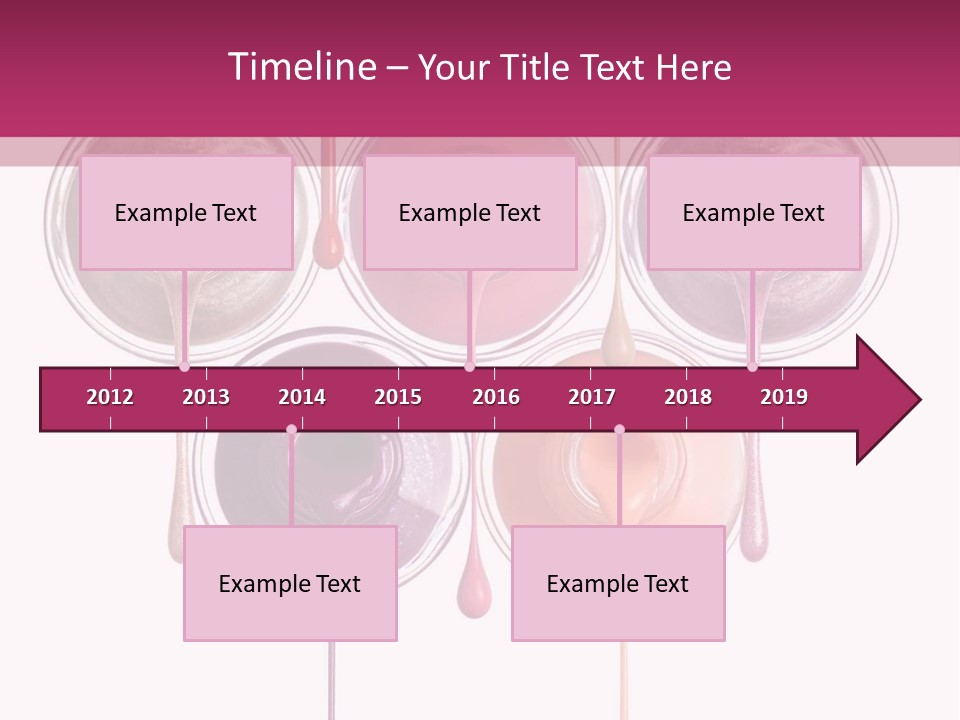 A Group Of Paint Bottles With Dripping Paint On Them PowerPoint Template